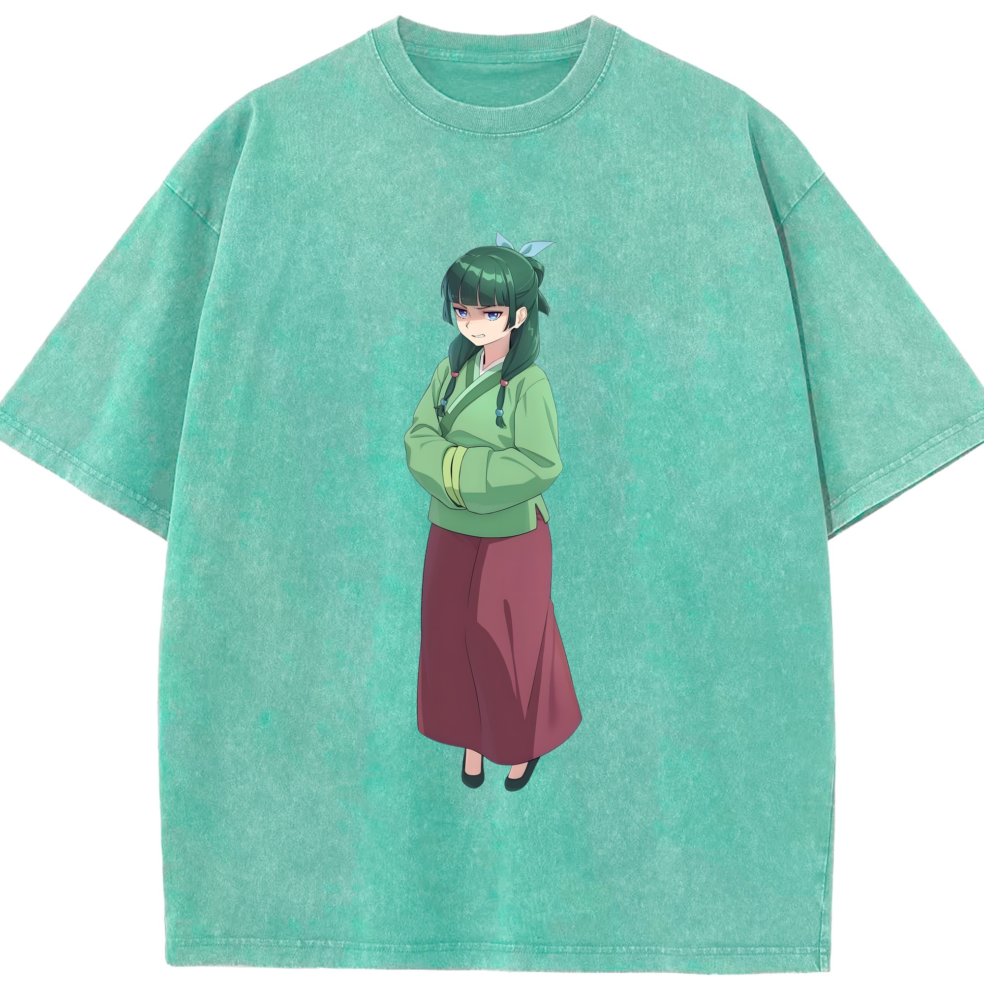 （画像用） 薬屋のひとりごと The Apothecary Diaries 綿100% ヴィンテージ風 半袖Tシャツ（フロントプリント）